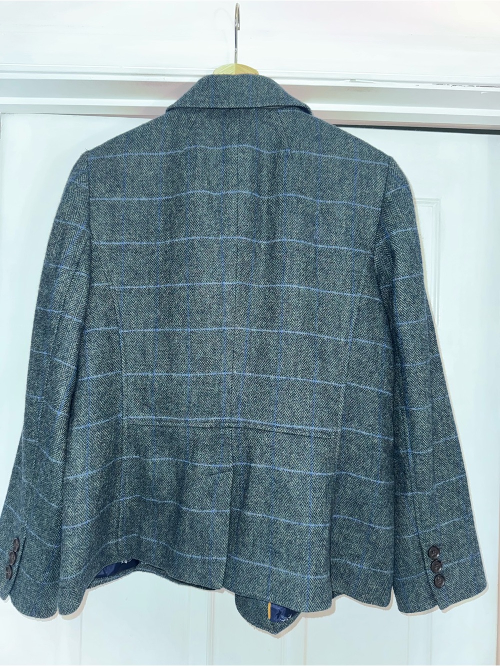 Bundle of 2 Talbots Blazers Classic Herringbone Shetland Wool Brown Green 14 - Picture 11 of 11